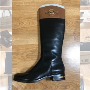 Michael Kors two tone leather boots